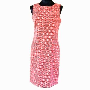 MARIO SERRANI Geometric Lattice Dress (8) NWT